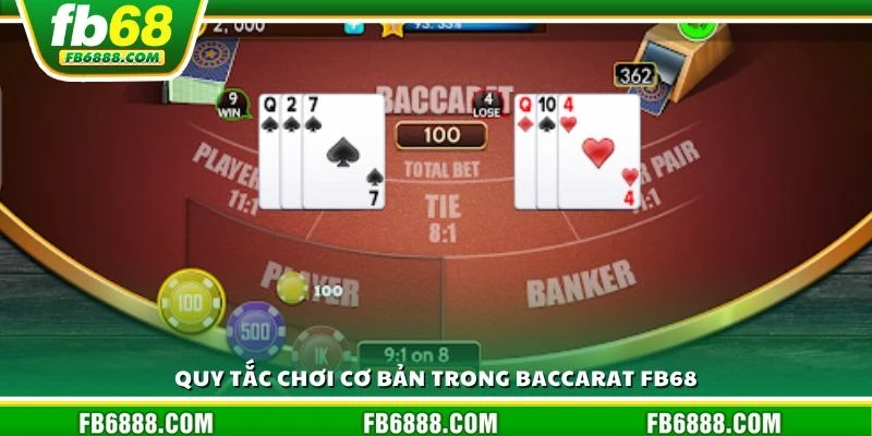 Quy tắc chơi cơ bản trong Baccarat FB68
